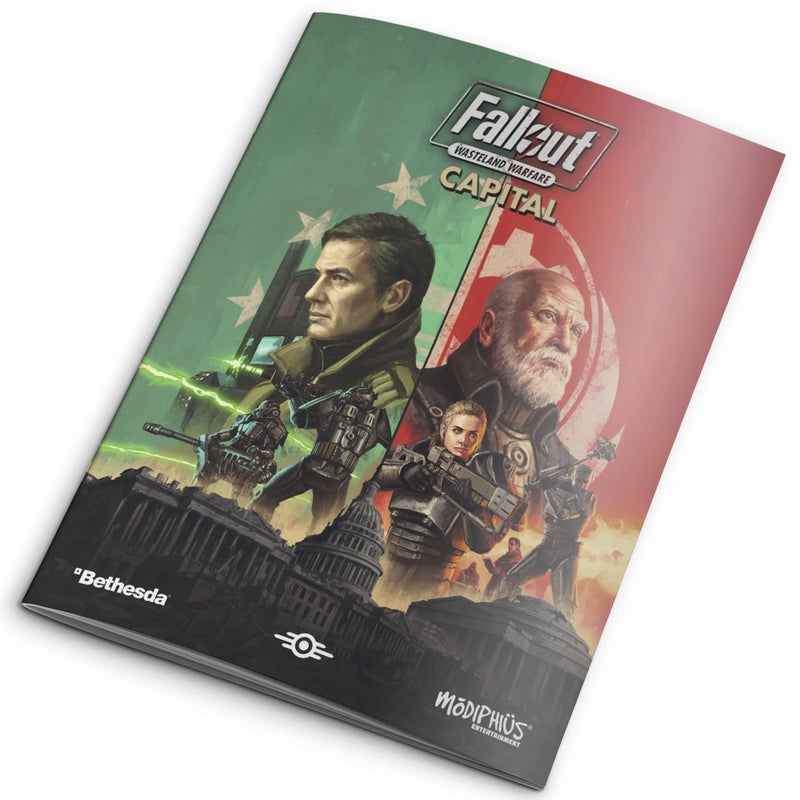 Modiphius Fallout Wasteland Warfare: Capital Rules Expansion - RPG Book & 135 New Cards, New Scenarios & Regions - Image 1
